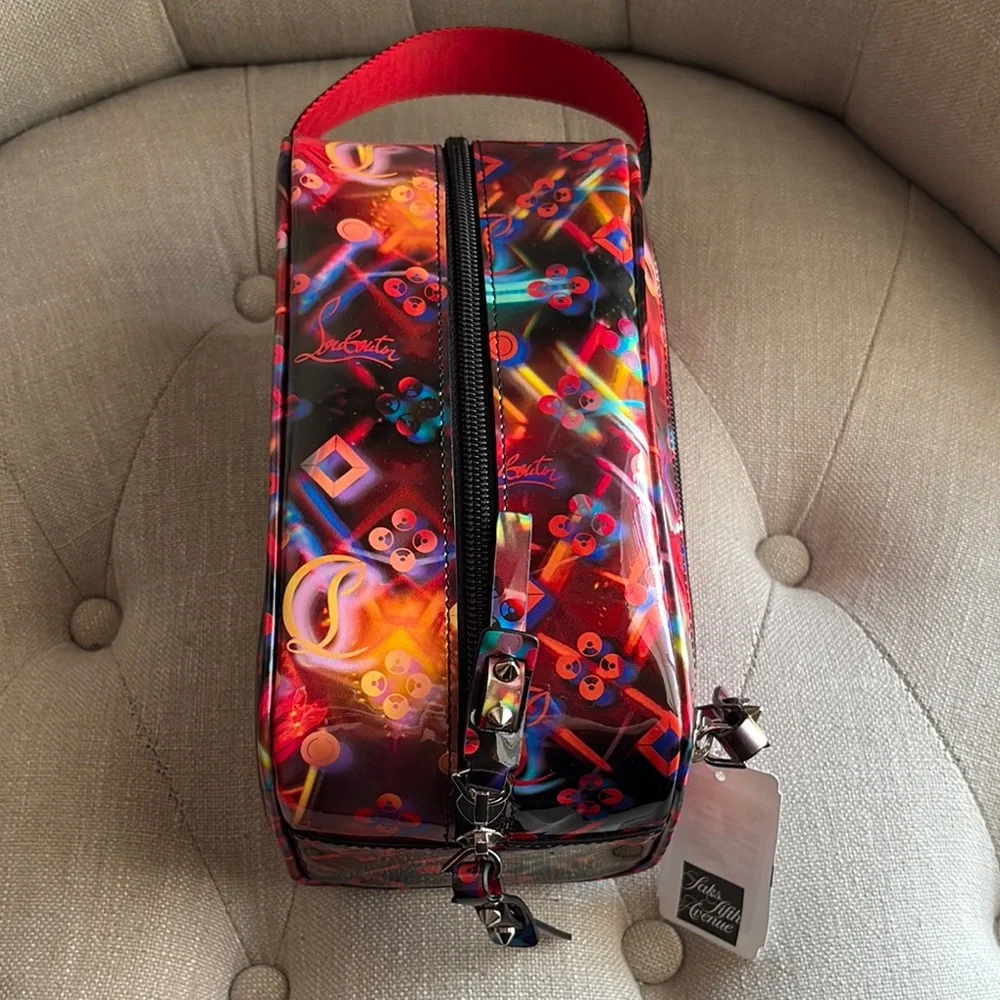 Authentic Christian Louboutin Multicolor Toiletry Bag - Picture 6 of 12